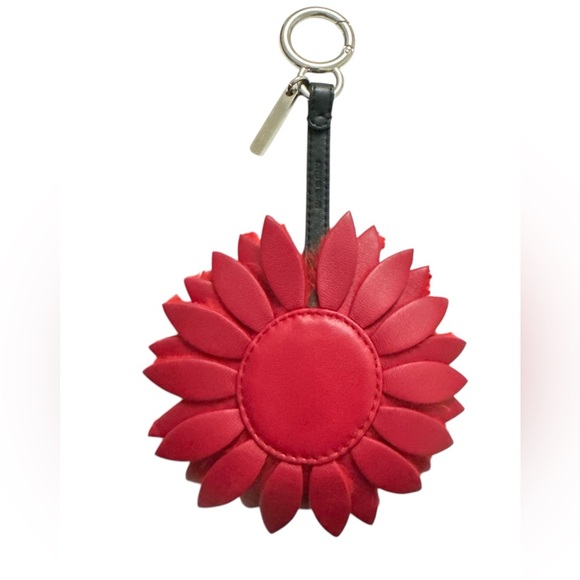 FENDI Calfskin Rabbit Fur Daisy Bag Charm - Picture 2 of 4